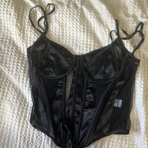 Brand new fashion nova corset black top